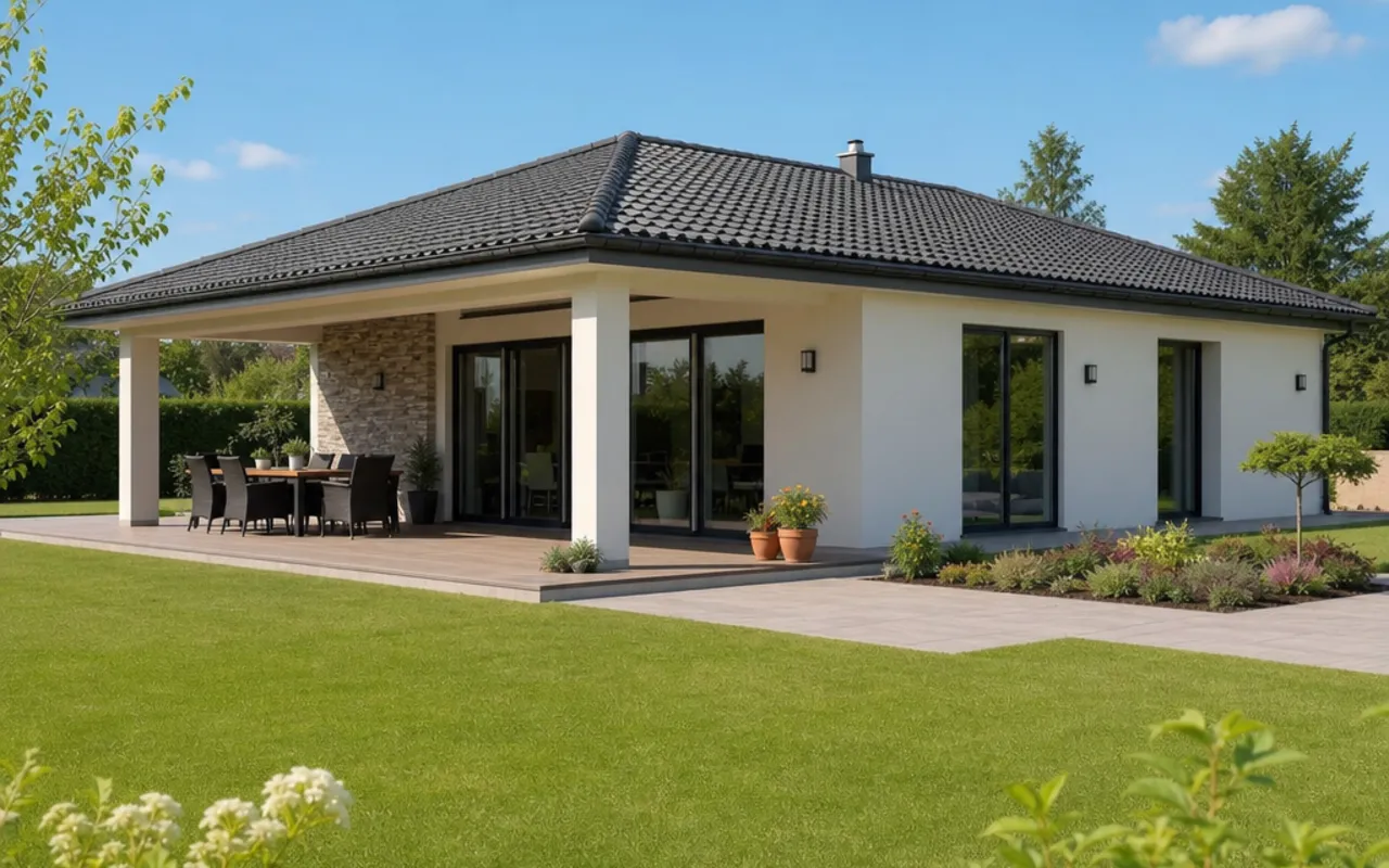 Econ Das Haus Bungalow Marienrachdorf 20-032 – Fertighaus Preis pro m²