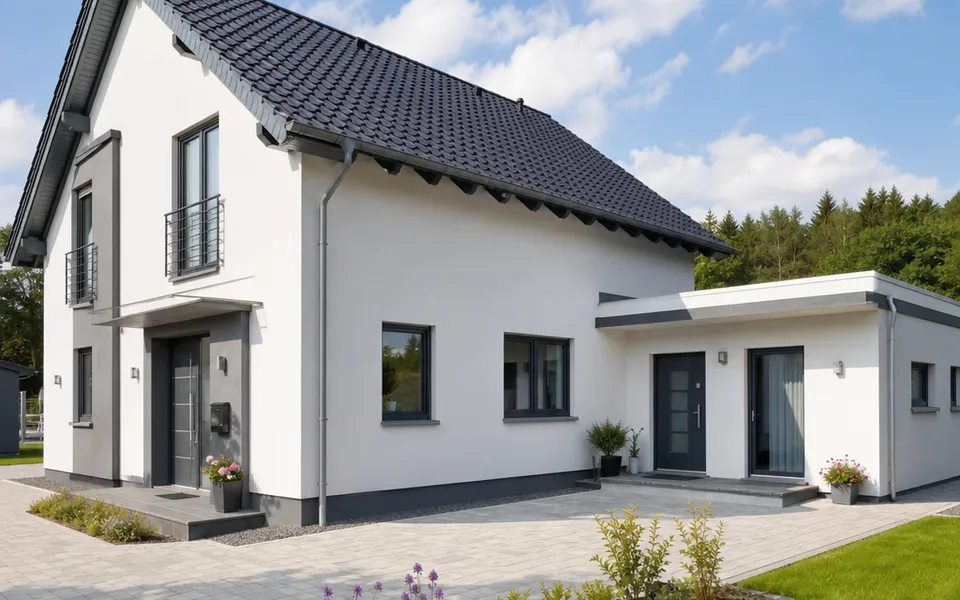 Wohnhaus mit angebauter Einliegerwohnung und zwei separaten Hauseingängen – Mehrkosten der zweiten Wohneinheit 2026