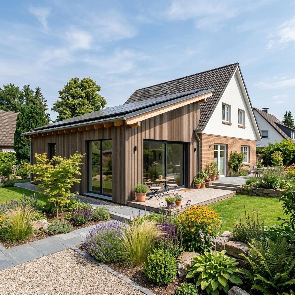 Anbau / Aufstockung COMMOD Anbau Modul 38 von Commod-Haus — Modulhaus mit rund 38 m²