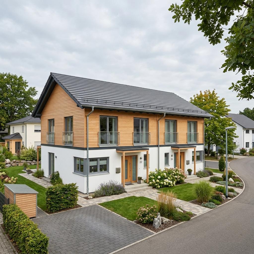 Bärenhaus Doppelhaus Fjord Duo 126 – Fertighaus Preis pro m²