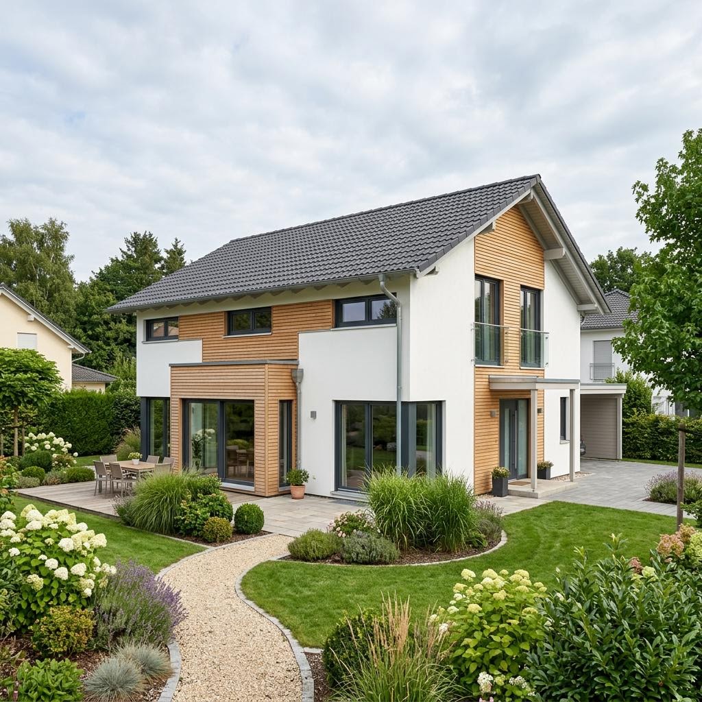 Einfamilienhaus Fantastic 152 V von Bien-Zenker als Fertighaus mit Satteldach