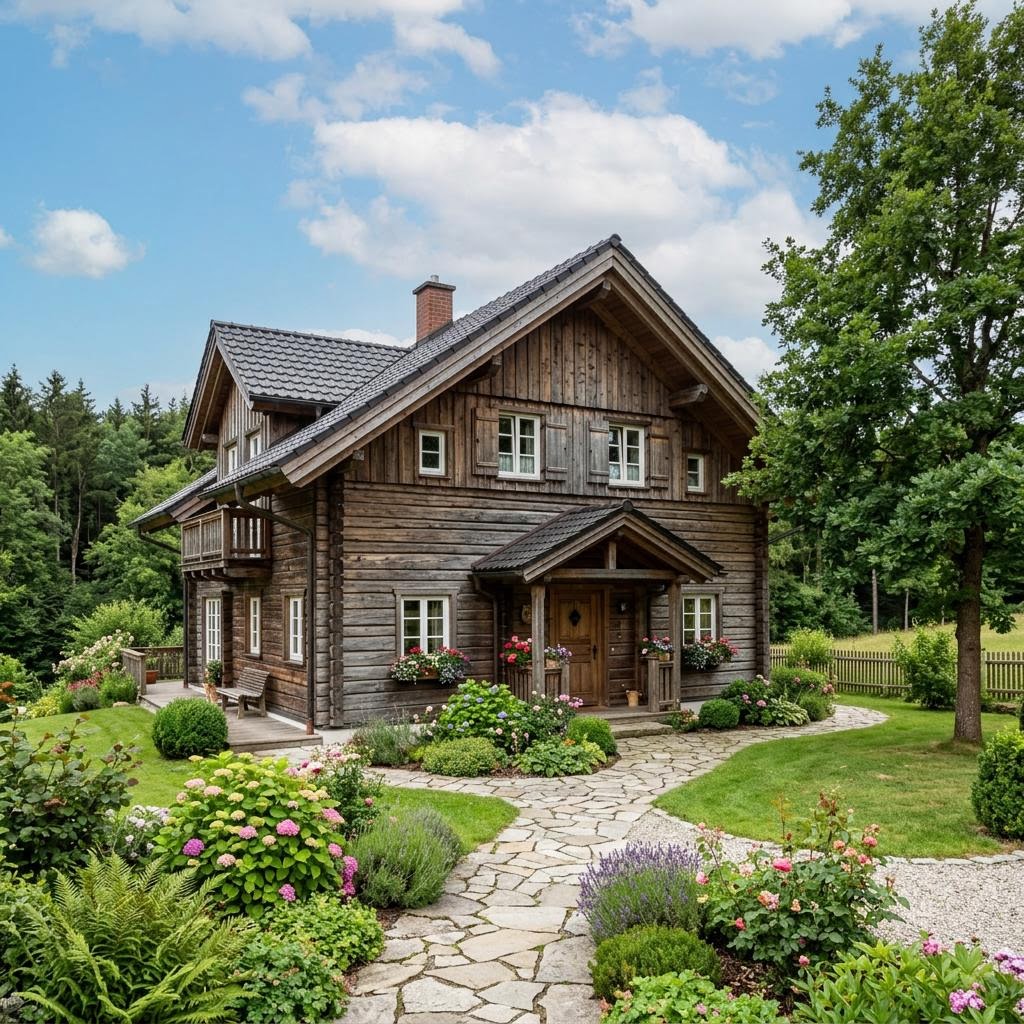 Blockhaus Odenwald 138 von Fullwood Wohnblockhaus — Blockhaus aus Blockbohlen mit rund 138 m²