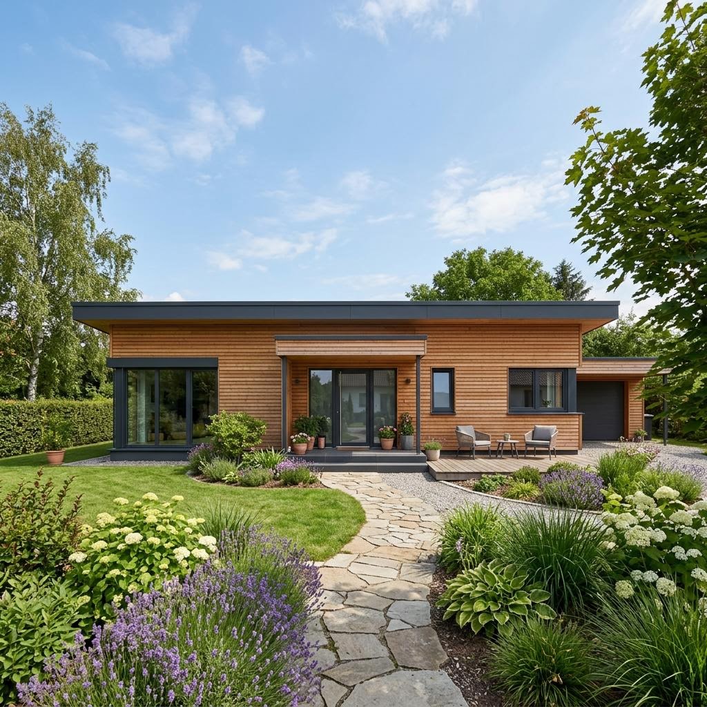 Bungalow Seeshaupt von Isartaler Holzhaus — Fertighaus in Holztafelbau mit rund 104 m²