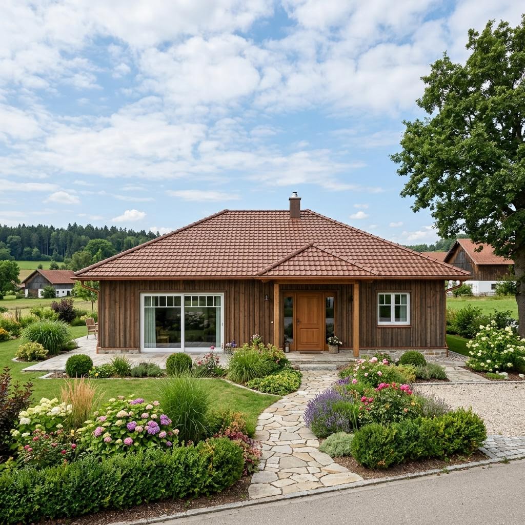 Bungalow Homestory Bungalow 138 von LEHNER HAUS — Fertighaus in Holztafelbau mit rund 138 m²