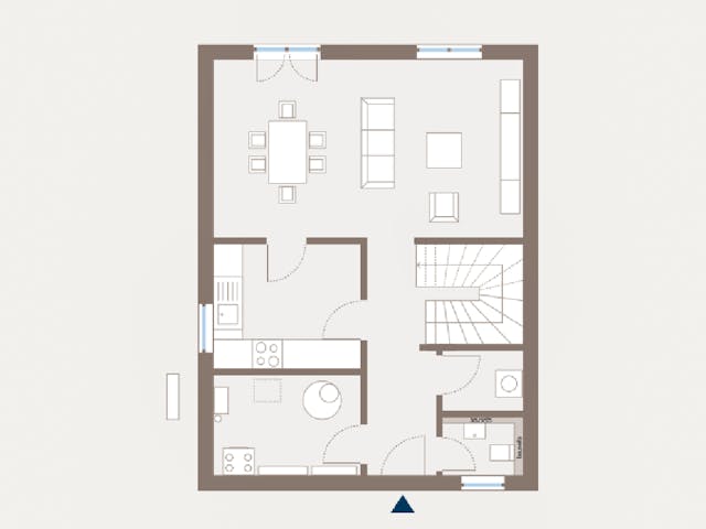 Grundriss Double 10 – 123 m² Doppelhaus mit 4 Zimmern