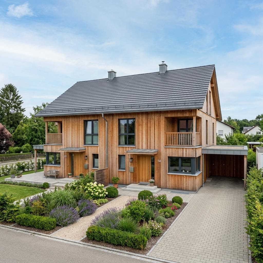 Doppelhaus Duo 116 von Hanlo Haus — Fertighaus mit rund 116 m²