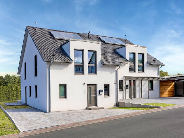 Doppelhaus 35-130 von Hanse Haus — QDF-geprüfte Doppelhaushälfte mit 115 m²