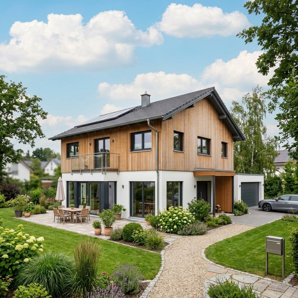 Einfamilienhaus LifeStyle 20.01 S von massa haus — großes Ausbauhaus mit Satteldach und 200 m²