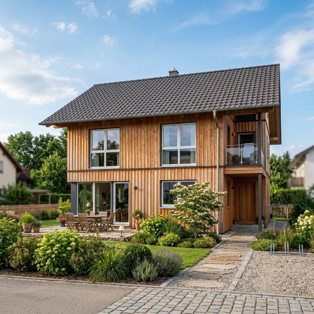 Einfamilienhaus Holzhaus Bergwald 124 von Petershaus — Massivholzhaus mit rund 124 m²