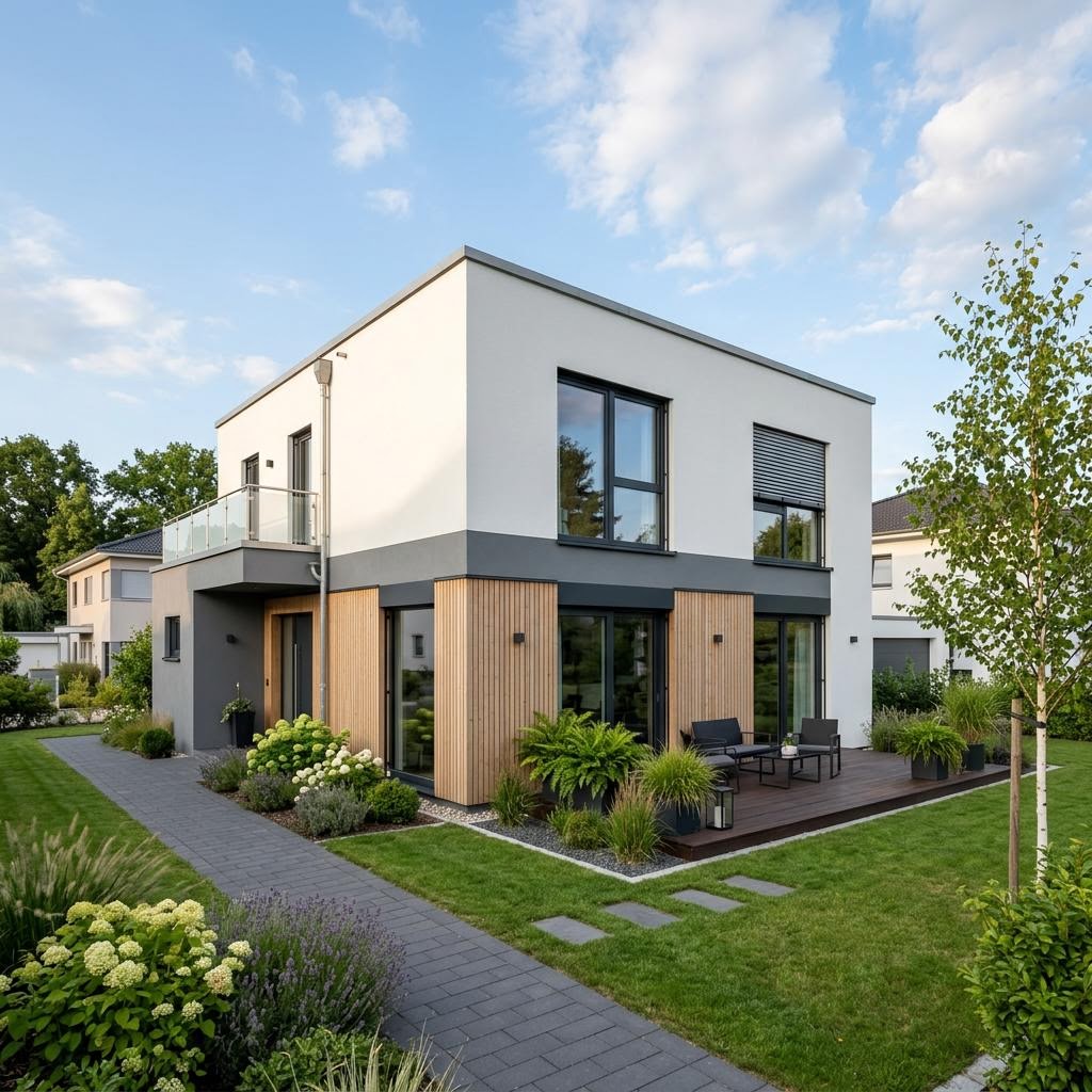 Kubushaus Cubus 142 von WeberHaus — Holztafelbau mit Flachdach und rund 142 m²