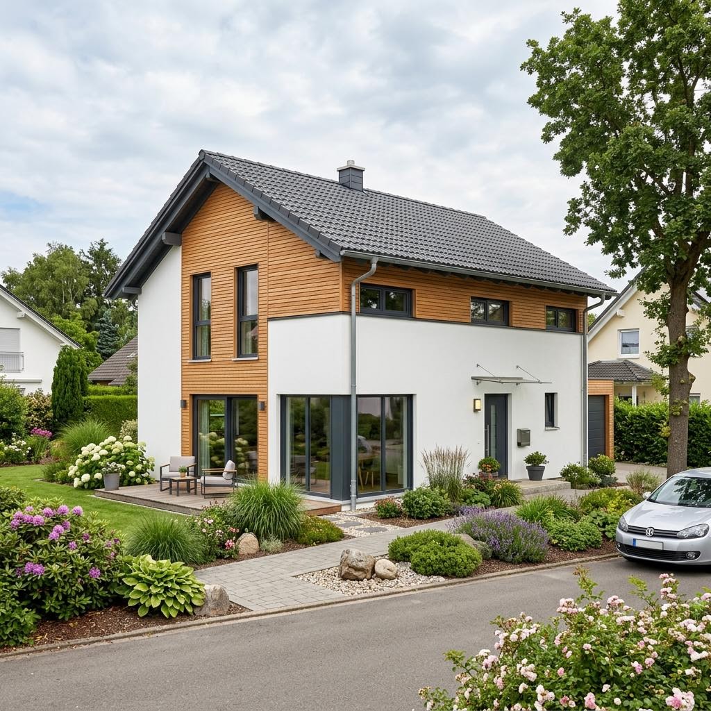 Einfamilienhaus Bravo 142 von ELK Haus als Fertighaus mit Satteldach