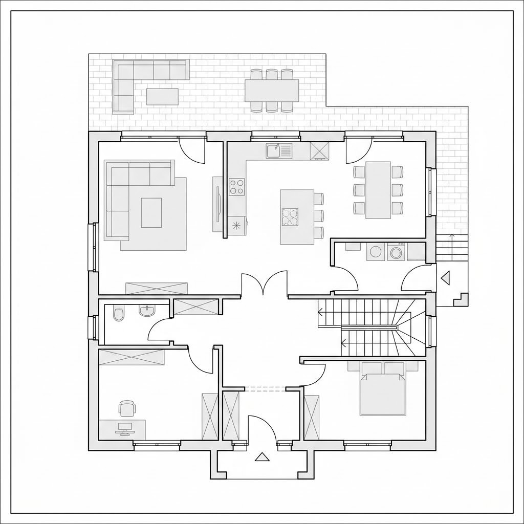 Grundriss Family 158 – 158 m² Einfamilienhaus mit 5 Zimmern