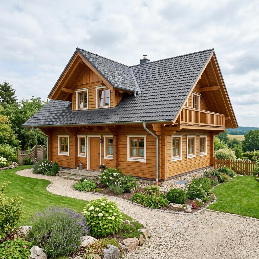 Blockhaus Natur 124 von KD-Haus — Massivholz-Blockbau mit 124 m²