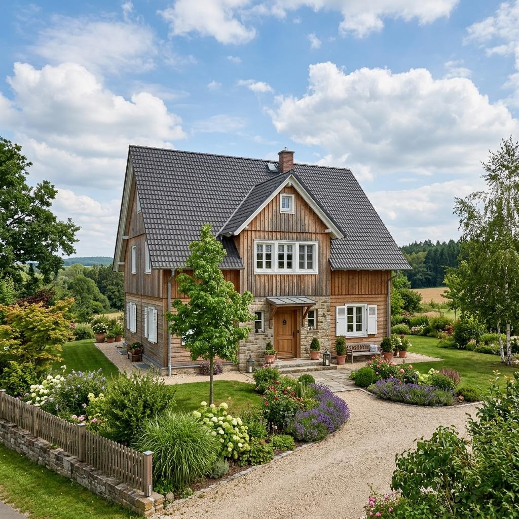 Landhaus Landhaus Ahornhof 168 von Albert Haus — Fertighaus in Holztafelbau mit rund 168 m²