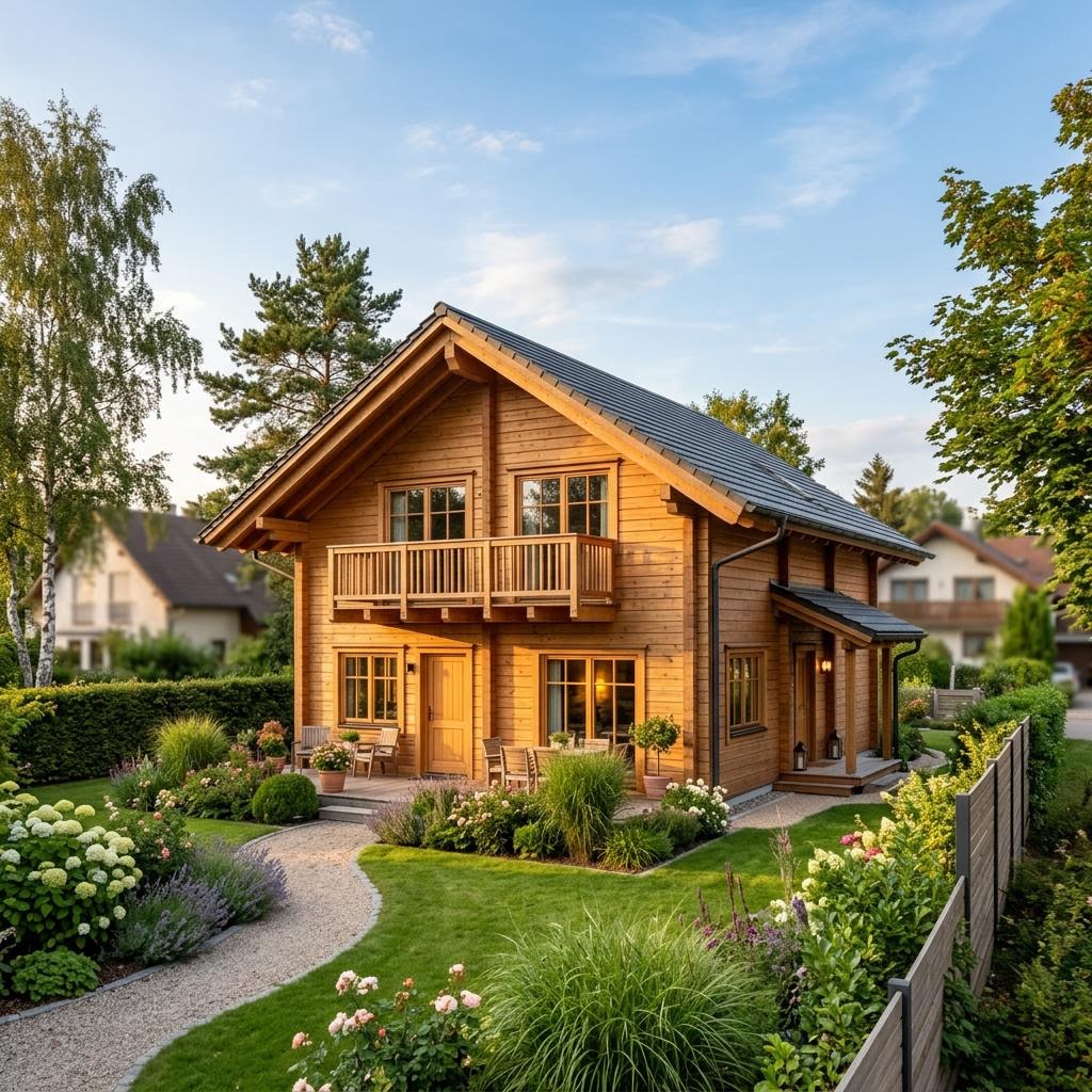 Chalet Chalet Feldberg von LéonWood mit Satteldach und Holzfassade
