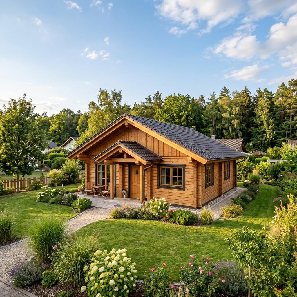 Rustikales Ferienhaus Waldperle 64 von LéonWood aus Blockbohlen