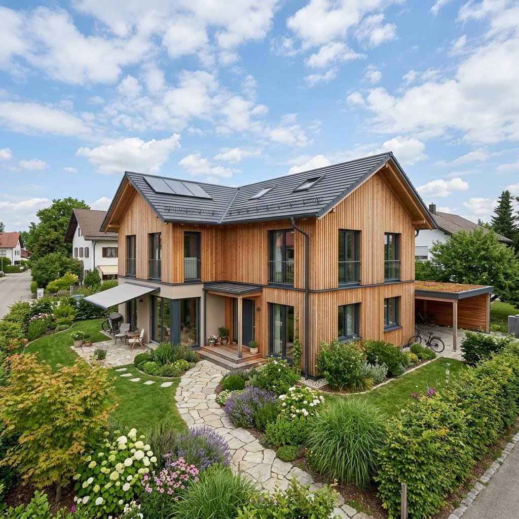 Mehrgenerationenhaus Mehrgenerationenhaus Fjord Familie 226 von Bärenhaus — Fertighaus in Holztafelbau mit rund 226 m²