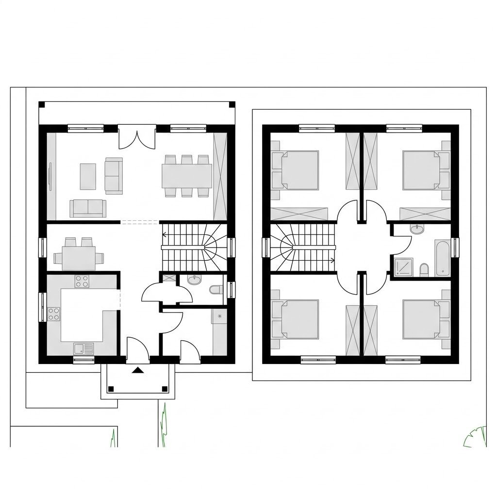 Grundriss Boddenkate 114 – 114 m² Friesenhaus mit 4 Zimmern