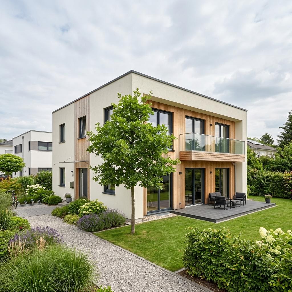 Einfamilienhaus Trend City 132 von OKAL Haus als Fertighaus mit Flachdach