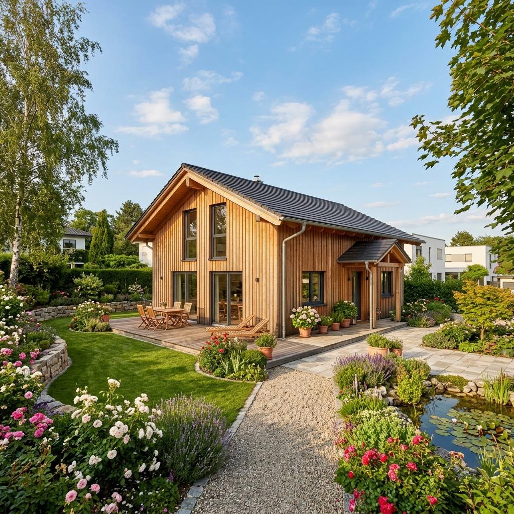 Chalet Chalet Rosengarten von Rubner Haus mit Satteldach und Holzfassade