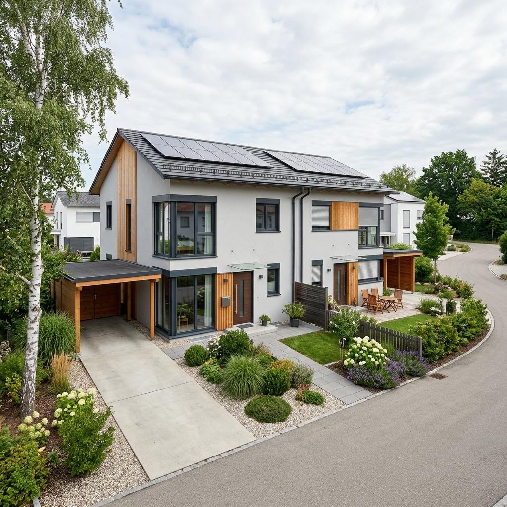 Doppelhaus Doppelhaus Solitaire Duo 120 von Schwabenhaus — Satteldach, 120 m²