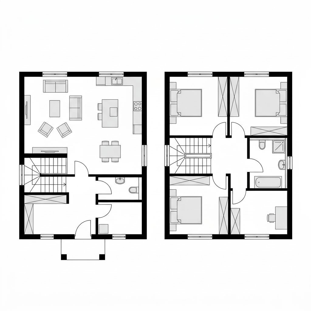 Grundriss Selection Familie 138 von Schwabenhaus — 138 m², 5 Zimmer