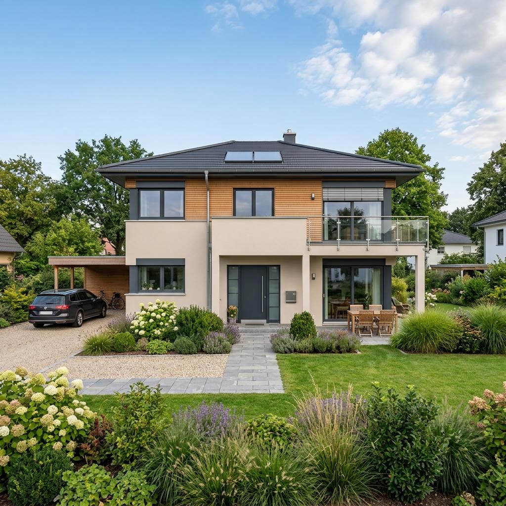 Stadtvilla Villa Riva 198 von Meisterstück-HAUS — großes Architektenhaus mit Zeltdach