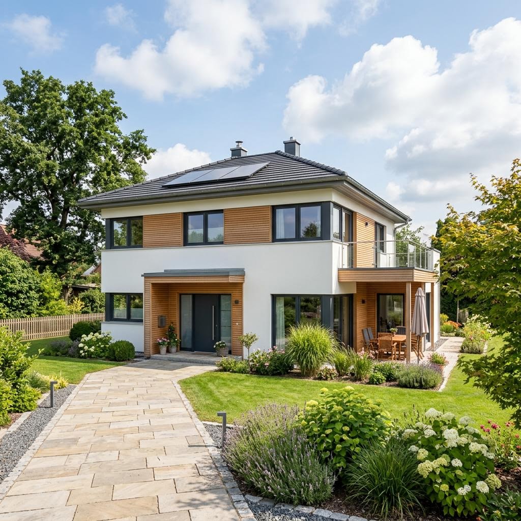 Stadtvilla Casa Natura 170 von Rubner Haus — Naturholzvilla mit Walmdach und 170 m²