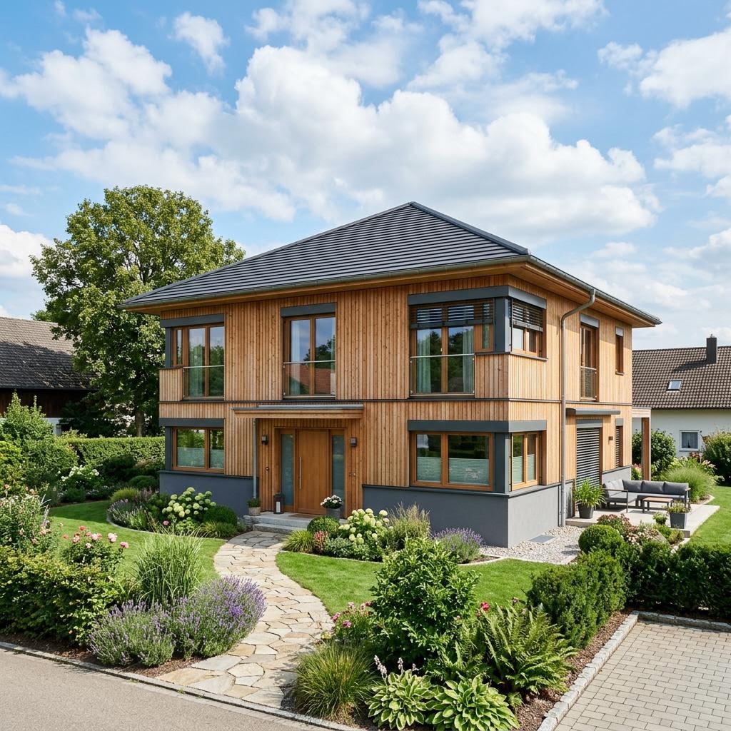 Stadtvilla Family Life Plus 168 von Vario-Haus Deutschland — Holztafelbau mit rund 168 m²