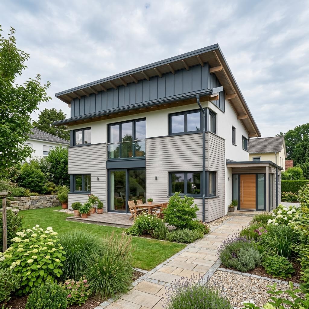 Pultdachhaus PultSmart 136 von STREIF Haus mit Einstiegsbudget und Solardach