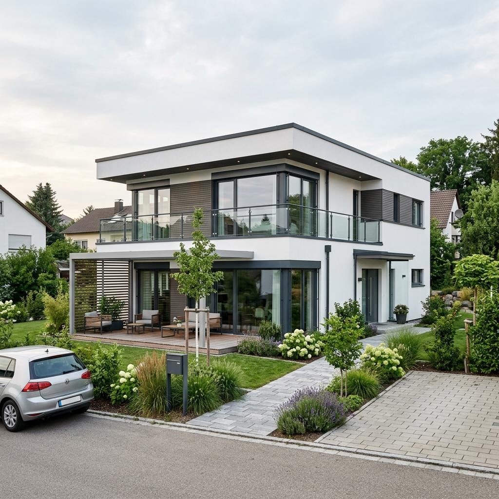 Flachdachhaus CityLife Flat 138 von WeberHaus mit Flachdach — urbanes Holzfertighaus mit 138 m²