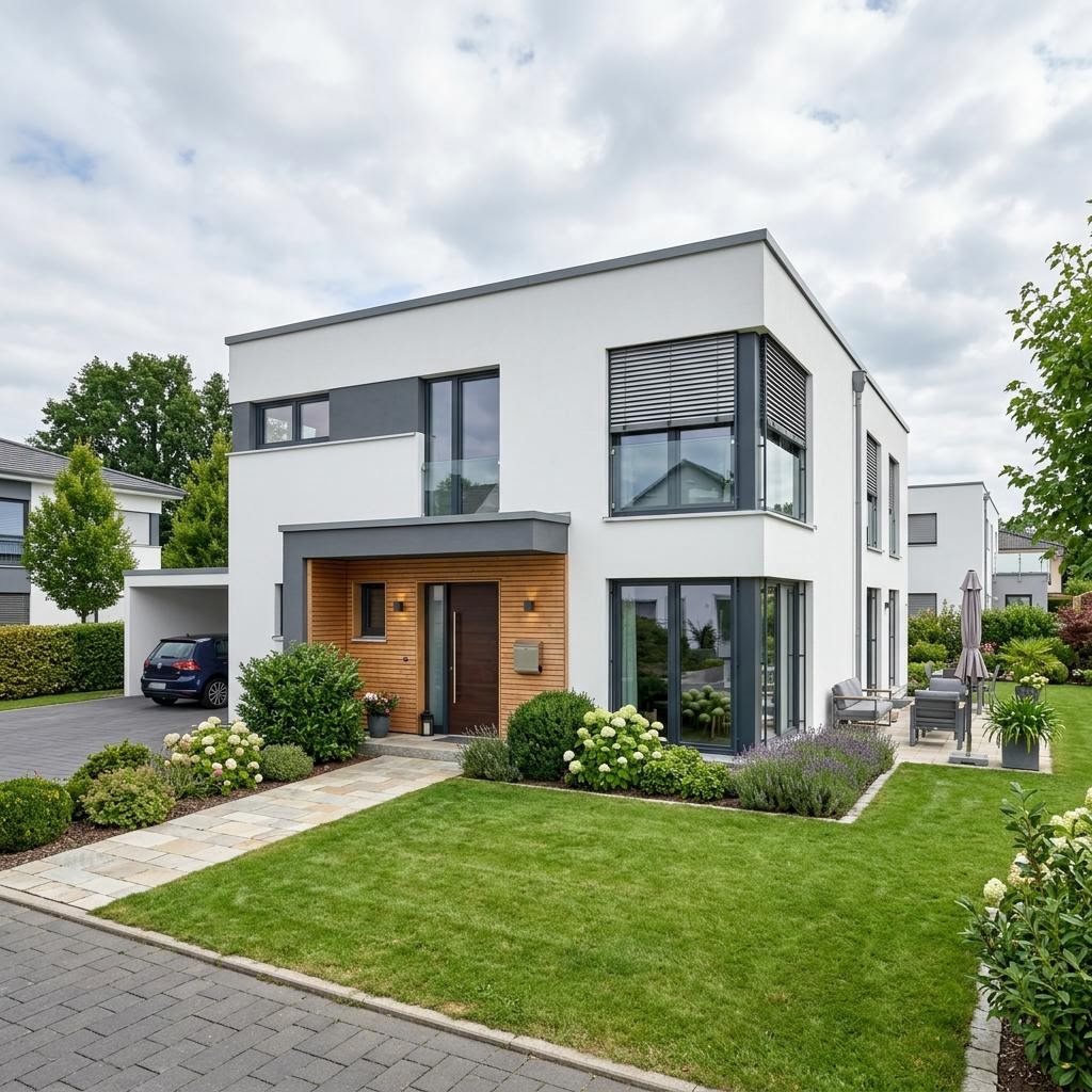 Flachdachhaus Cubus 165 von WeberHaus — Holztafelbau mit 165 m²